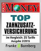 Top Zahnzusatzversicherung bei Focus Money für Grenzgänger