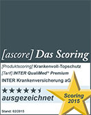 Ascore Scoring ausgezeichnet Grenzgängerversicherungen